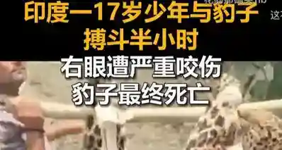 印度一17岁少年与豹子搏斗半小时手部眼睛受伤，豹子重伤最终死亡