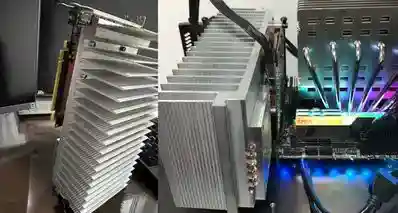 2.5公斤铝块压显卡上！RTX 4060无风扇散热，全被动还能跑游戏？