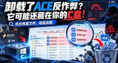 你以为卸载掉ACE反作弊？其实它还藏在你的C盘！！！！！