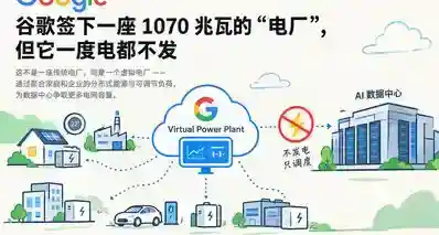 谷歌签下一座 1070 兆瓦的”电厂”，但它一度电都不发
