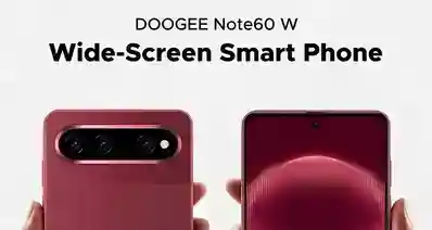 【太像了！DOOGEE Note60 W阔面屏亮相，撞脸华为Pura X View】