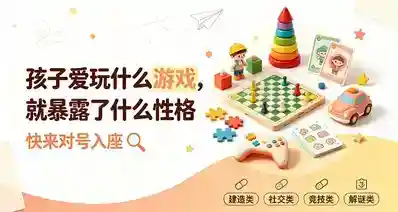 孩子爱玩什么游戏，早已写好了他的性格